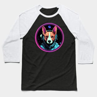 Basenji Cosmic Space Dogs Galaxy Astronaut Baseball T-Shirt